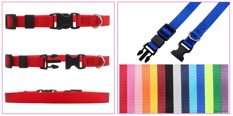 YOY 26 pcs/Set Soft Nylon Puppy Whelping ID Collars - Adjustable Litter Collar Reusable Washable Baby Dog ID Bands Pet Identification for Breeders, Neck 8" - 13" - Image 3